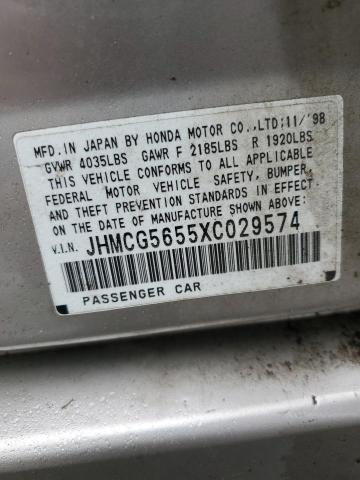 Photo 11 VIN: JHMCG5655XC029574 - HONDA ACCORD 