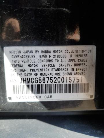 Photo 11 VIN: JHMCG56752C015751 - HONDA ACCORD 