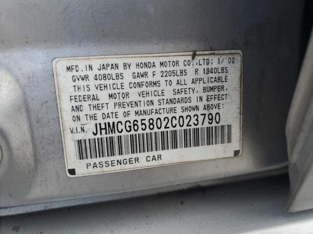 Photo 11 VIN: JHMCG65802C023790 - HONDA ACCORD EX 