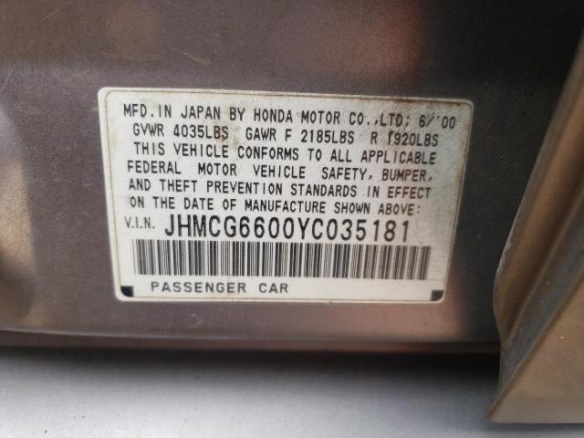 Photo 11 VIN: JHMCG6600YC035181 - HONDA ACCORD 