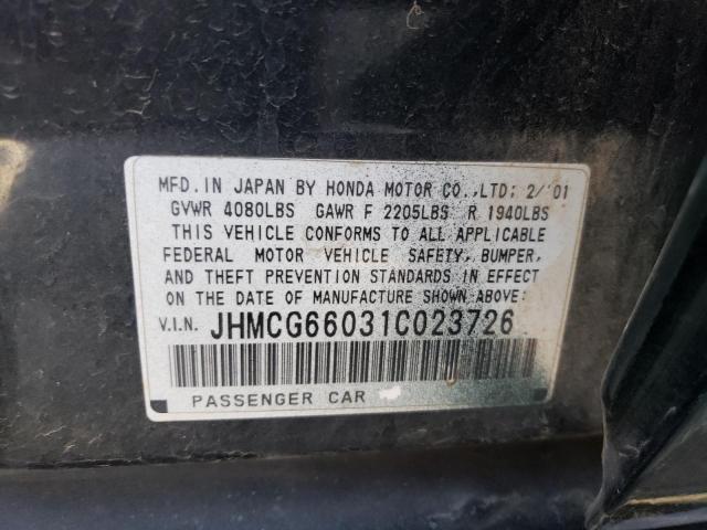 Photo 11 VIN: JHMCG66031C023726 - HONDA ACCORD EX 