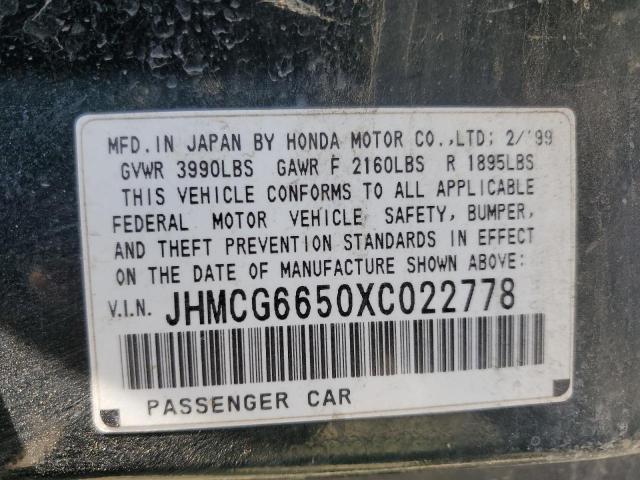 Photo 12 VIN: JHMCG6650XC022778 - HONDA ACCORD 