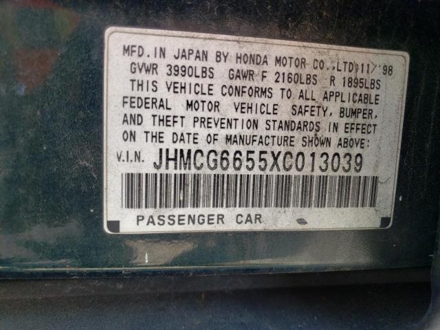 Photo 12 VIN: JHMCG6655XC013039 - HONDA ACCORD 