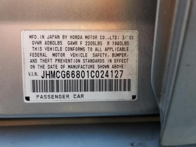 Photo 11 VIN: JHMCG66801C024127 - HONDA ACCORD 