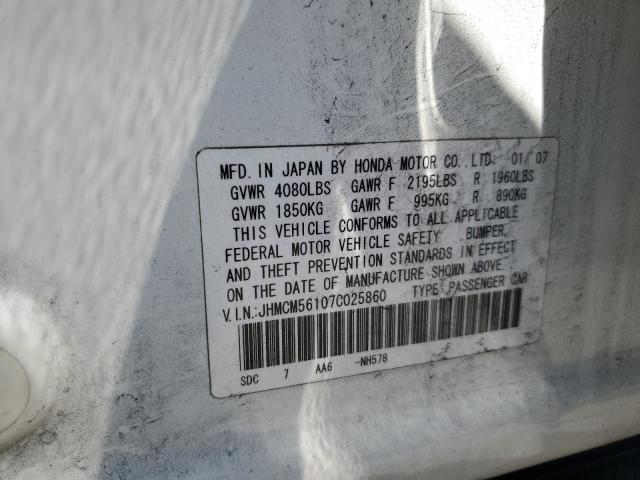 Photo 12 VIN: JHMCM56107C025860 - HONDA ACCORD 