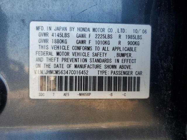 Photo 11 VIN: JHMCM56347C016452 - HONDA ACCORD SE 