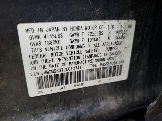 Photo 11 VIN: JHMCM56377C013741 - HONDA ACCORD SE 