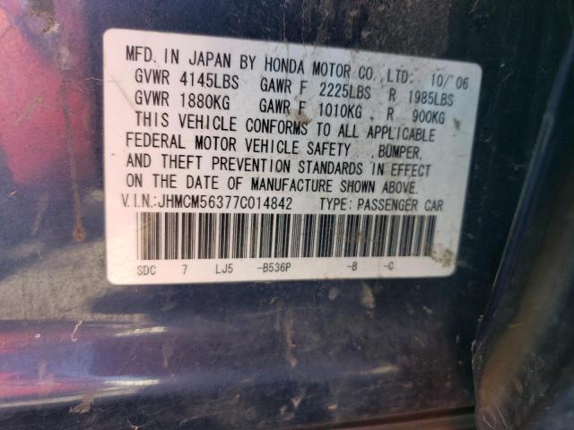 Photo 11 VIN: JHMCM56377C014842 - HONDA ACCORD 