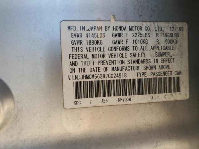 Photo 11 VIN: JHMCM56397C024918 - HONDA ACCORD SE 