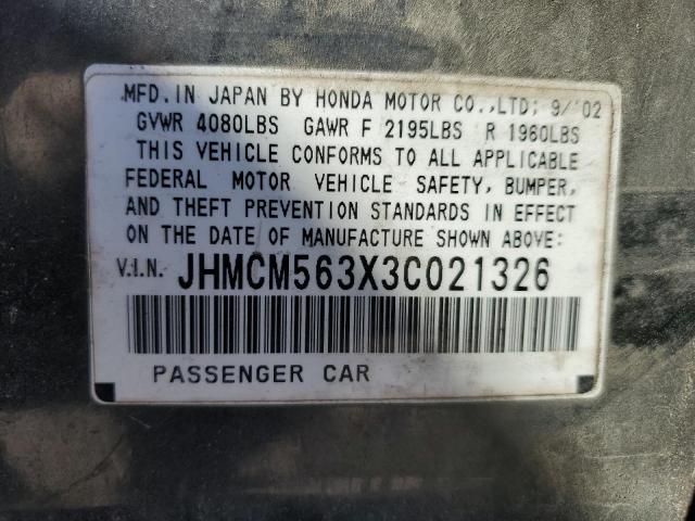 Photo 11 VIN: JHMCM563X3C021326 - HONDA ACCORD 