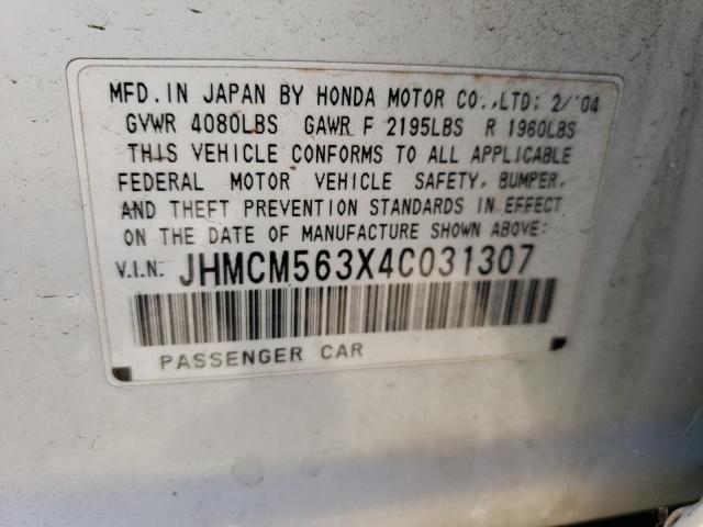 Photo 11 VIN: JHMCM563X4C031307 - HONDA ACCORD LX 