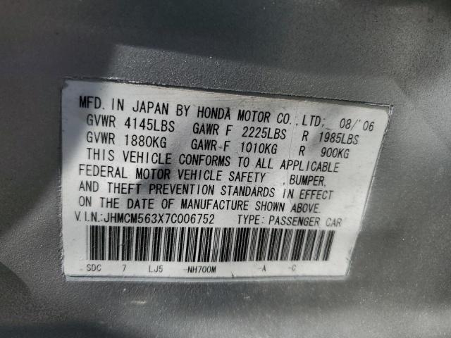 Photo 11 VIN: JHMCM563X7C006752 - HONDA ACCORD SE 