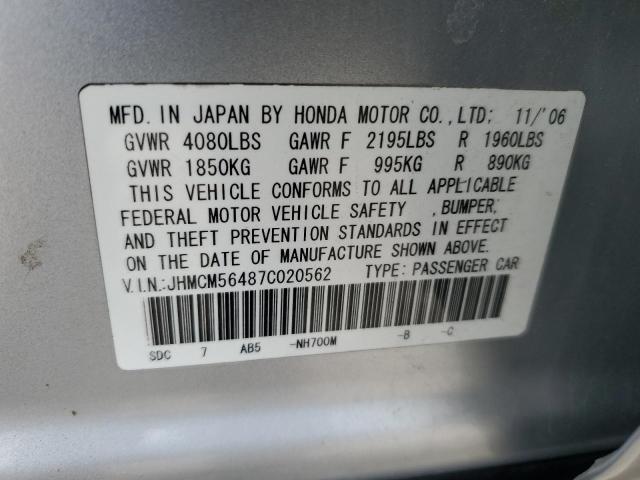 Photo 11 VIN: JHMCM56487C020562 - HONDA ACCORD 