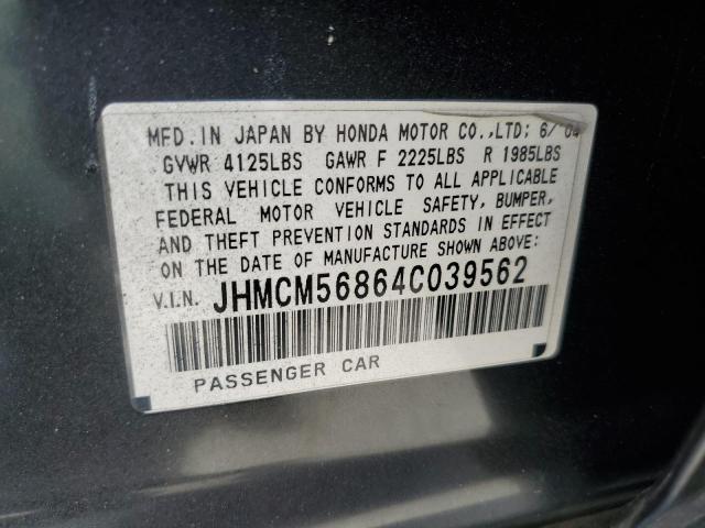 Photo 11 VIN: JHMCM56864C039562 - HONDA ACCORD EX 