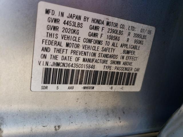 Photo 11 VIN: JHMCN36435C015848 - HONDA ACCORD 