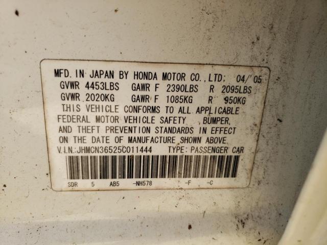 Photo 11 VIN: JHMCN36525C011444 - HONDA ACCORD HYB 