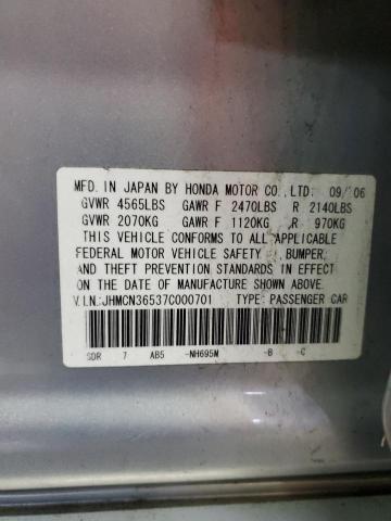 Photo 11 VIN: JHMCN36537C000701 - HONDA ACCORD HYB 