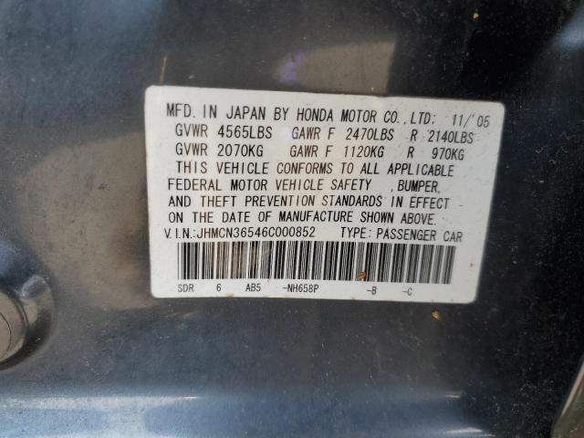 Photo 11 VIN: JHMCN36546C000852 - HONDA ACCORD 