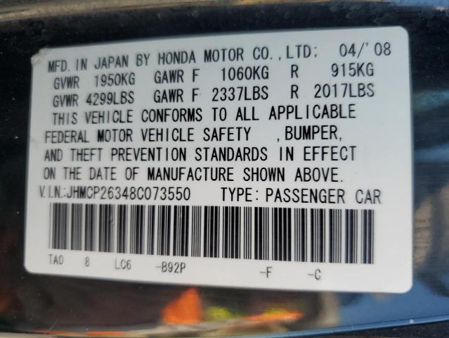 Photo 12 VIN: JHMCP26348C073550 - HONDA ACCORD 