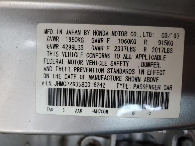 Photo 11 VIN: JHMCP26358C016242 - HONDA ACCORD 