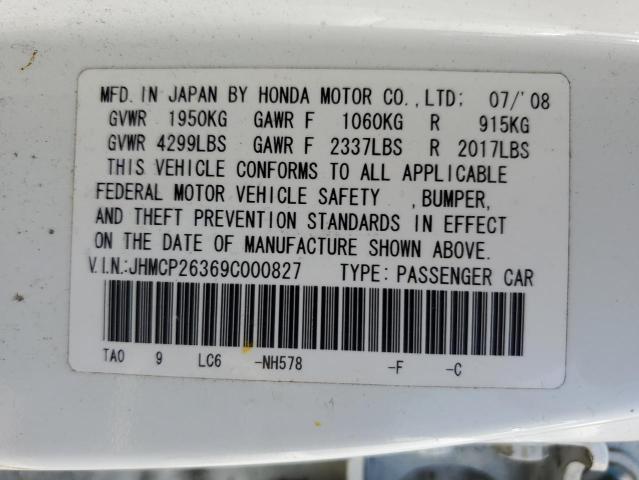 Photo 11 VIN: JHMCP26369C000827 - HONDA ACCORD 