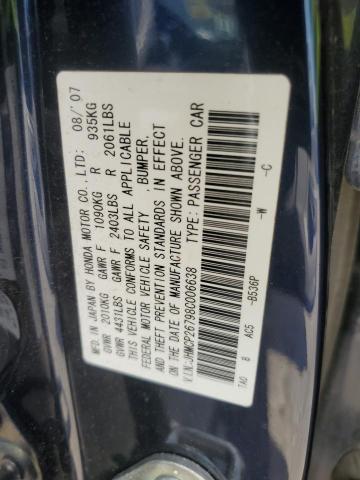 Photo 11 VIN: JHMCP26798C006638 - HONDA ACCORD EX 