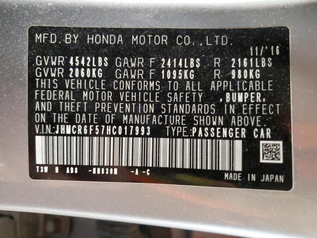 Photo 11 VIN: JHMCR6F57HC017993 - HONDA ACCORD HYB 