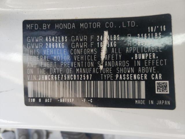 Photo 11 VIN: JHMCR6F75HC012597 - HONDA ACCORD TOU 