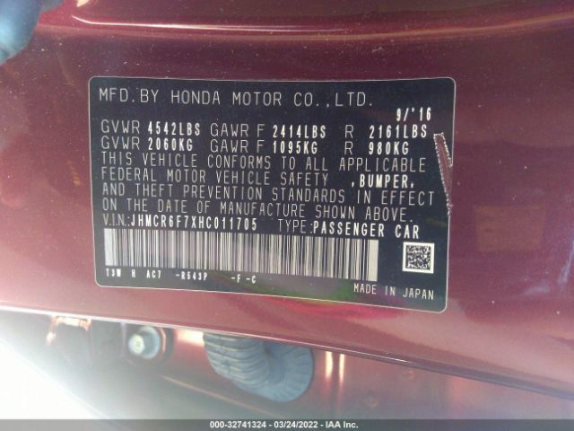 Photo 8 VIN: JHMCR6F7XHC011705 - HONDA ACCORD HYBRID 