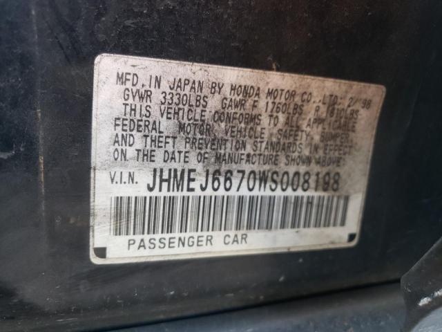 Photo 12 VIN: JHMEJ6670WS008198 - HONDA CIVIC 