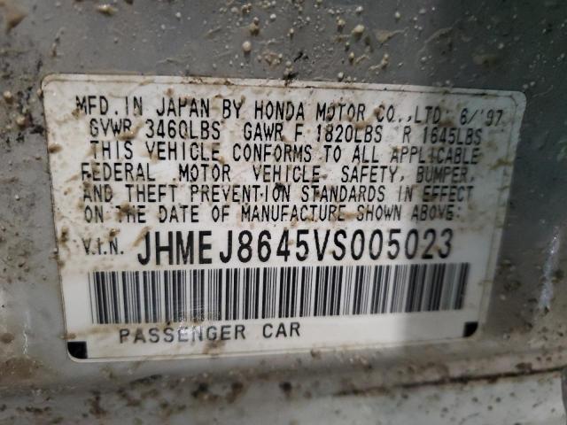 Photo 11 VIN: JHMEJ8645VS005023 - HONDA CIVIC EX 