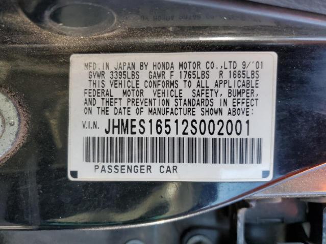 Photo 11 VIN: JHMES16512S002001 - HONDA CIVIC 