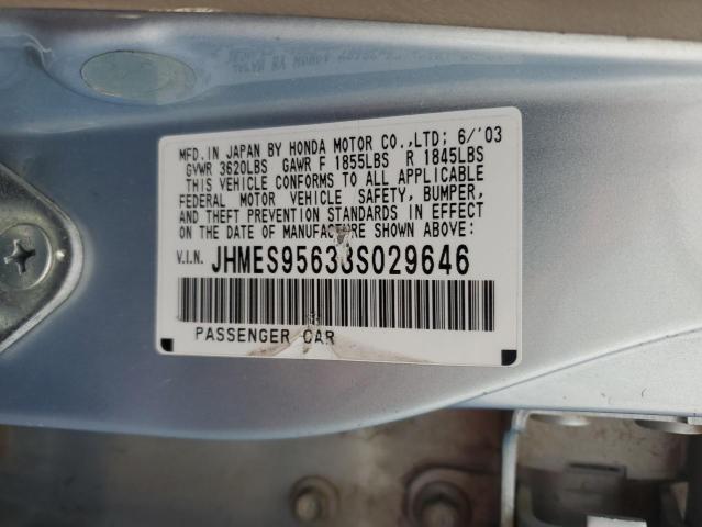 Photo 11 VIN: JHMES95633S029646 - HONDA CIVIC HYBR 