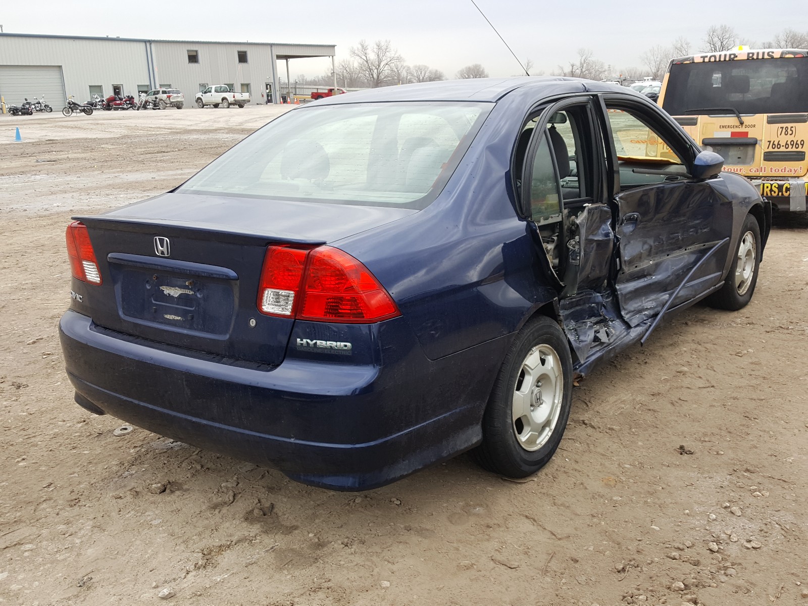 Photo 3 VIN: JHMES95655S025410 - HONDA CIVIC HYBR 