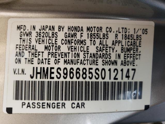 Photo 11 VIN: JHMES96685S012147 - HONDA CIVIC HYBR 