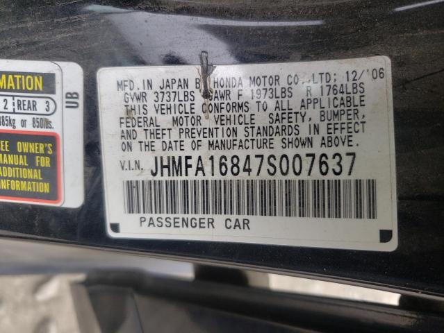 Photo 9 VIN: JHMFA16847S007637 - HONDA CIVIC EX 