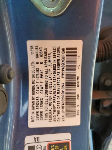 Photo 11 VIN: JHMFA36239S010247 - HONDA CIVIC 