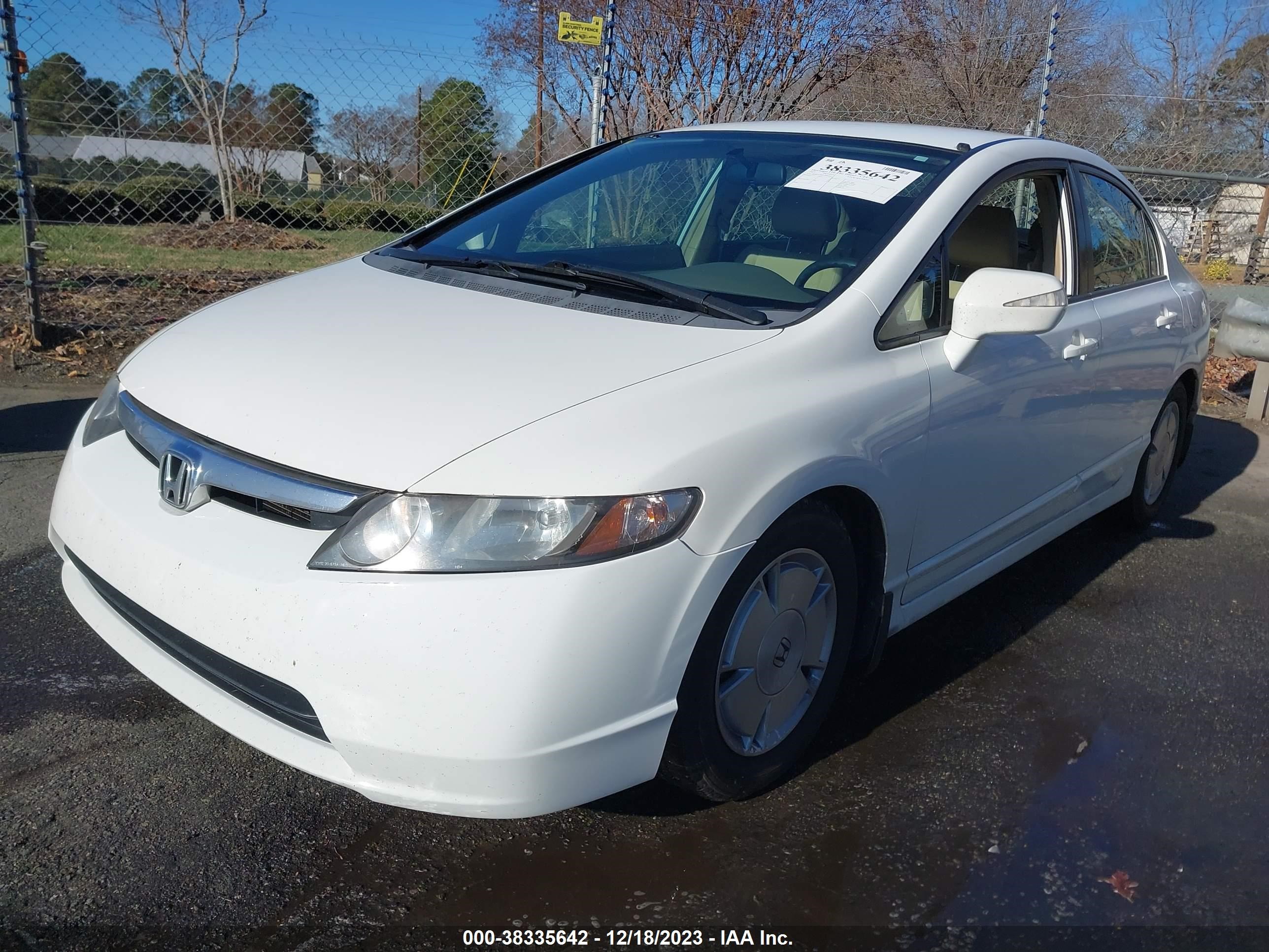 Photo 1 VIN: JHMFA36257S004267 - HONDA CIVIC 