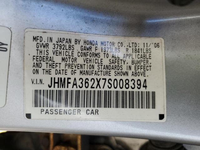 Photo 11 VIN: JHMFA362X7S008394 - HONDA CIVIC HYBR 