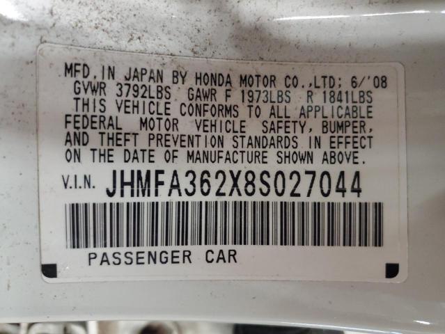 Photo 11 VIN: JHMFA362X8S027044 - HONDA CIVIC HYBR 