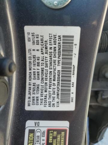 Photo 11 VIN: JHMFA3F28AS004528 - HONDA CIVIC HYBR 