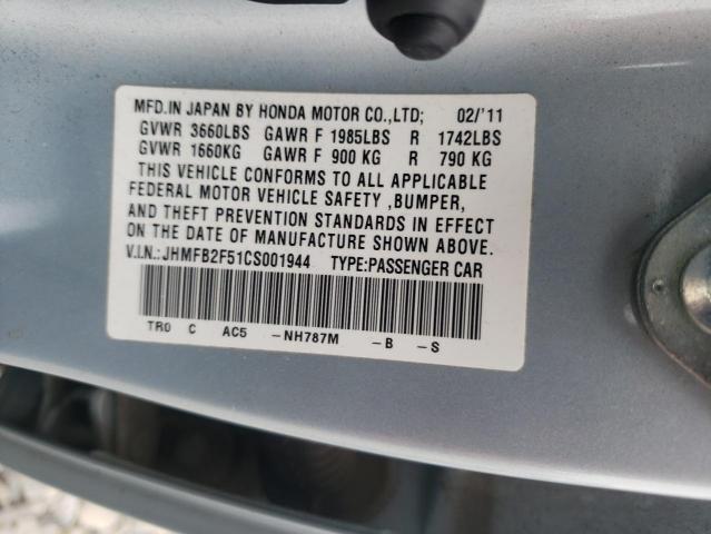 Photo 12 VIN: JHMFB2F51CS001944 - HONDA CIVIC LX 