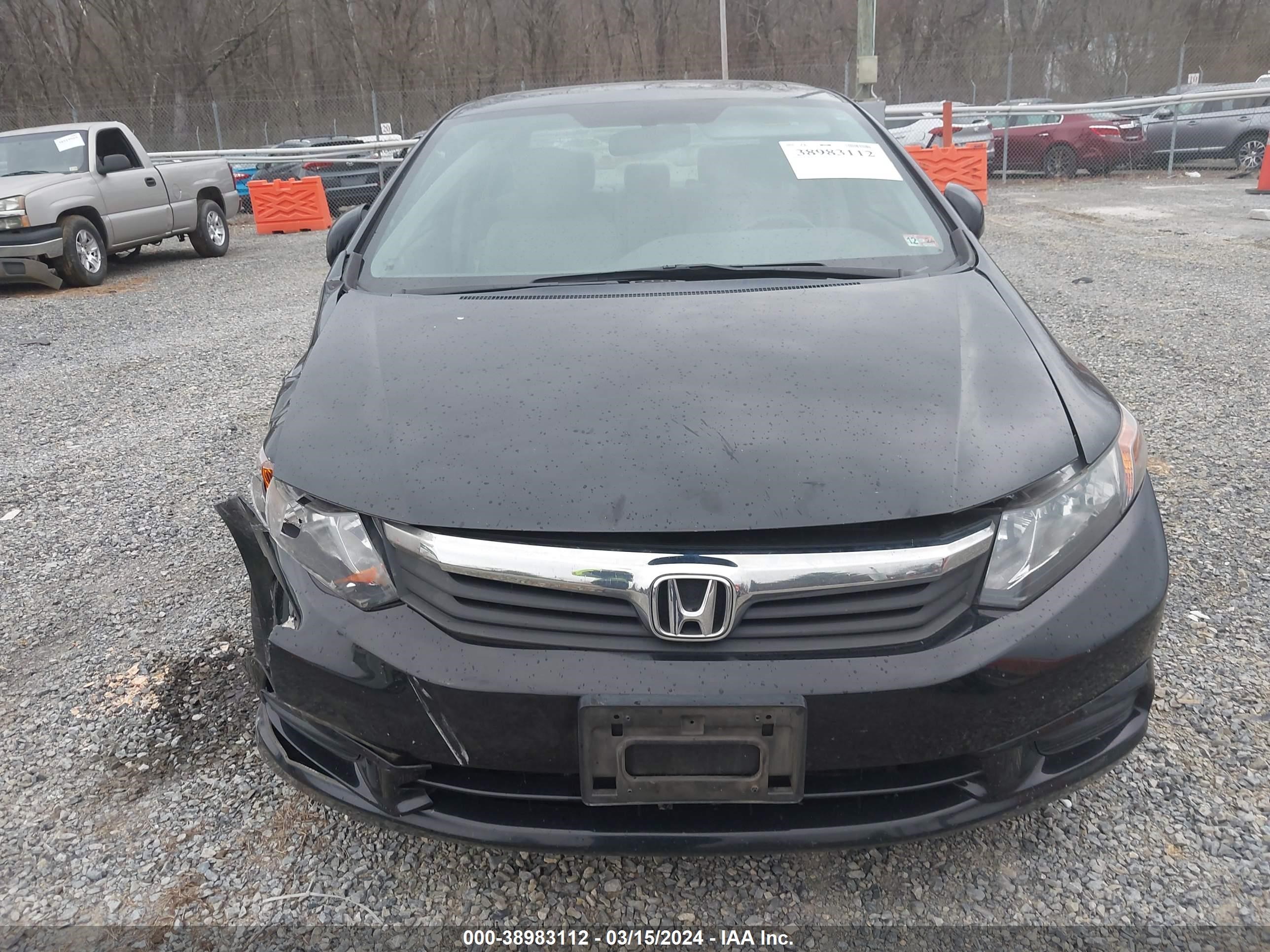 Photo 10 VIN: JHMFB2F87CS002297 - HONDA CIVIC 