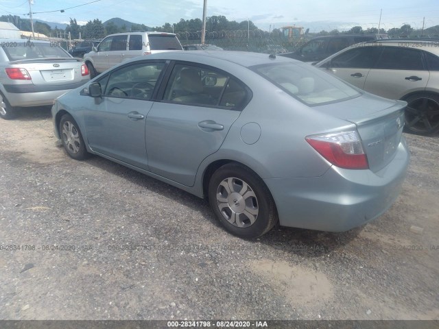 Photo 2 VIN: JHMFB4F20CS011429 - HONDA CIVIC HYBRID 