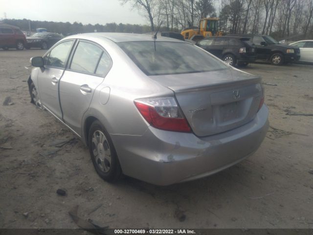 Photo 2 VIN: JHMFB4F25CS007912 - HONDA CIVIC HYBRID 