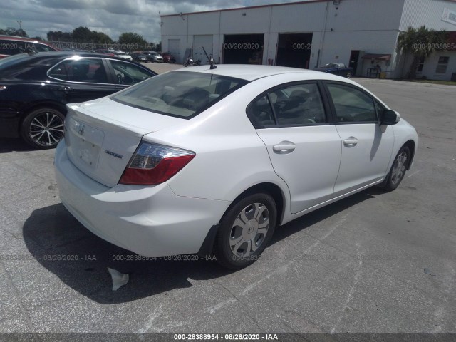 Photo 3 VIN: JHMFB4F27CS005434 - HONDA CIVIC HYBRID 