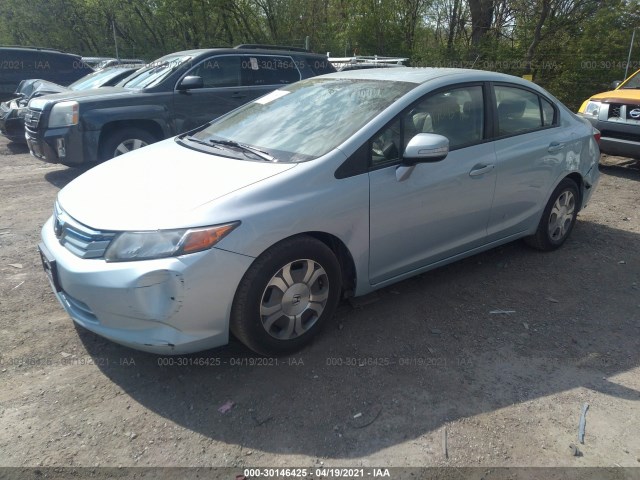 Photo 1 VIN: JHMFB4F30CS009642 - HONDA CIVIC HYBRID 