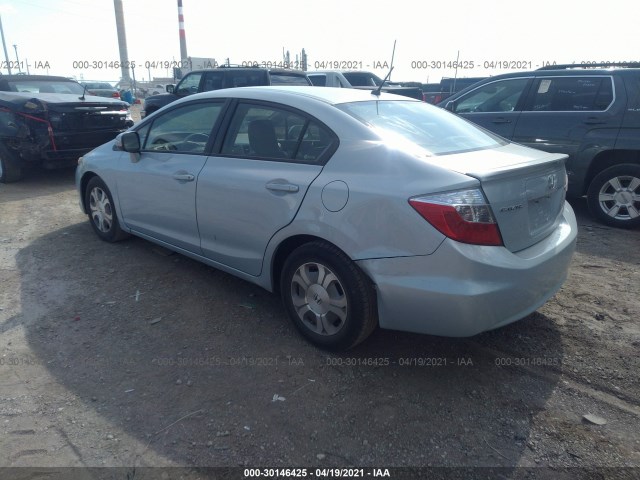 Photo 2 VIN: JHMFB4F30CS009642 - HONDA CIVIC HYBRID 