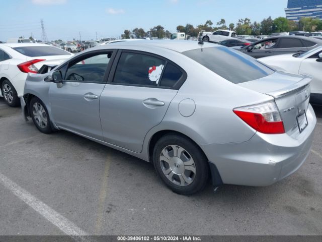 Photo 2 VIN: JHMFB4F39CS004584 - HONDA CIVIC HYBRID 