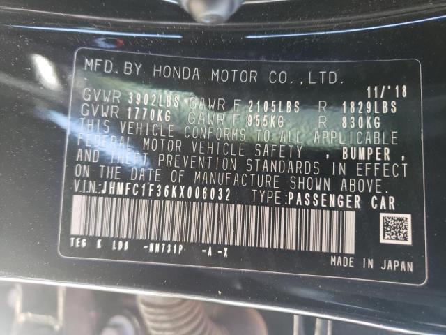 Photo 9 VIN: JHMFC1F36KX006032 - HONDA CIVIC EX 